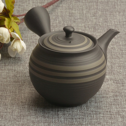 日本正品常滑烧进口茶壶 不锈钢茶滤 手工侧手柄茶具 代购茶具