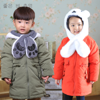 韩国品牌新款韩版儿童装羽绒服中大男女童中长款加厚修身冬装1581