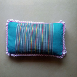 手工纯棉老粗布儿童枕头荞麦壳枕芯婴儿枕套宝宝0-1-10岁专用包邮