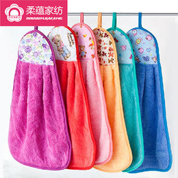 5条包邮 韩国擦手巾 挂式可爱吸水创意 厨房儿童擦手毛巾 五条装