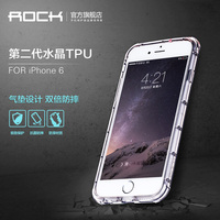 ROCK iPhone6防震保护套 4.7寸苹果6s耐摔手机壳 硅胶透明套外壳