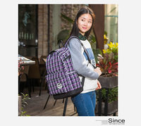 品牌男女双肩包高中学生书包大容量旅行包帆布电脑包韩版情侣背包