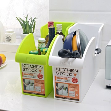 厨房塑料带轮子收纳储物箱 多功能整理盒 碗碟锅盖整理收纳箱