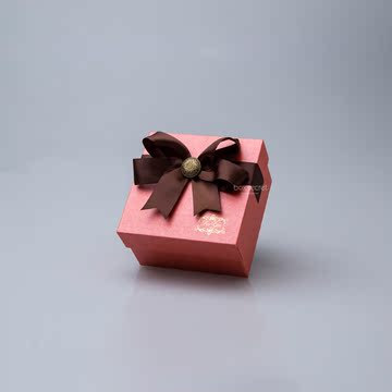 珠光橙色化妆品项链包装盒 包装纸盒 节日礼品包装盒定制批发