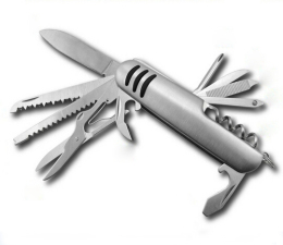 包邮多功能瑞士军刀卡刀多功能折叠刀不锈钢11开13功能91毫米