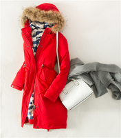 2015冬羽绒服女中长款加厚大码韩版修身显瘦大毛领防风衣外套