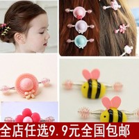 日韩版婴儿可爱发卡通发饰女童公主宝宝儿童拉拉夹发夹头饰弹簧夹