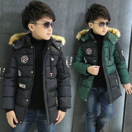 男童2015新款羽绒棉衣外套中大童冬季韩版童装儿童加绒加厚上衣
