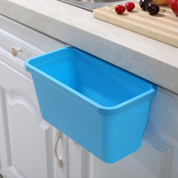 （1个装）沃之沃 厨房垃圾篮塑料桌面收纳盒多功能简易垃圾桶
