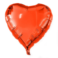 气球 浪漫气球 生日 结婚派对 情人节装饰18寸心形 铝膜铝箔气球