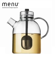 丹麦Menu耐热耐高温玻璃花茶壶泡茶壶过滤大茶壶礼品可电陶炉加热