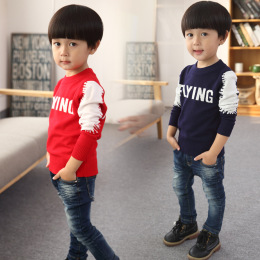 男童毛衣 童装2015秋装韩版针织衫 中小童宝宝冬季新款加厚线衫