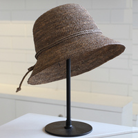 高品质拉菲草帽遮阳帽女夏天太阳帽防紫外线可折叠防晒帽沙滩帽女