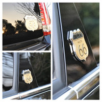 凯迪拉克SRX车标 66号公路版套标三件套 SRX专用金属立体徽标贴标