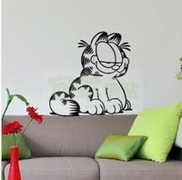 儿童房幼儿园温馨卧室浪漫客厅电视沙发背景墙卡通贴 加菲猫墙贴