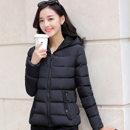 2015冬季新款韩版修身保暖棉服女短款棉袄大码连帽外套棉衣女装朝