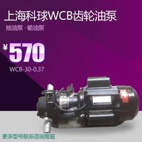 上海科球WCB齿轮油泵抽油泵370w550w750w1500w特价促销220v/380v