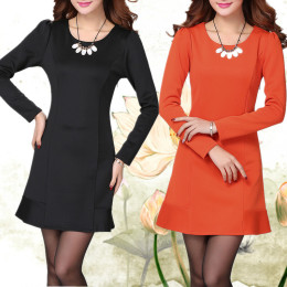 2015秋季新款韩版修身显瘦长袖OL气质潮流时尚品牌女装工作连衣裙