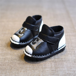 冬季新款儿童棉鞋男0-1-3岁宝宝学步鞋女童鞋保暖婴儿鞋加厚软底