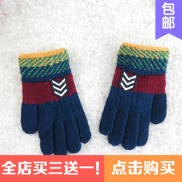儿童手套五指小孩冬季保暖针织可爱秋冬新薄款男女童全指宝宝手套