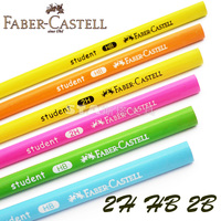德国Faber-castell辉柏嘉2H HB 2B 学生三角杆铅笔 彩杆儿童易握