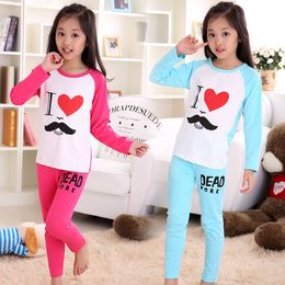 童装女童秋装2015新款韩版两件套儿童长袖套装3-4-6-7-8岁家居服