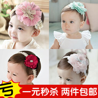 韩国可爱宝宝发带发饰品婴幼儿头饰头花朵婴儿童头带女童发箍公主