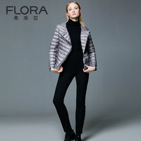 弗洛拉2015秋冬新款短款超轻薄羽绒服女款修身保暖小棉袄羽绒外套