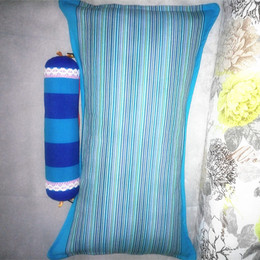 老粗布纯棉枕头 枕芯骨头枕颈椎枕6斤荞麦壳大枕头助睡眠保健枕