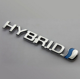 混合动力HYBRID车标 丰田锐志凯美瑞 HYBRID 混合动力车标 车贴