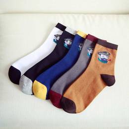 袜子男棉袜中筒袜常规款 男士冬季简约时尚精梳棉防臭袜子纯棉袜