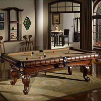 TENGBO 别墅用台球桌  家用雕刻桌系列 美式16彩黑8花式九球球台