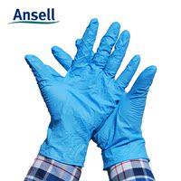 Ansell 一次性橡胶手套 家务护手  实验 化工 食品丁腈橡胶