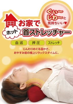 日本海外直邮代购新品护颈椎缓解肩颈疲劳枕头热水袋充水保健枕