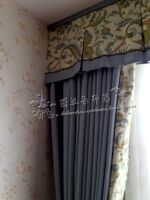 美式法式复古乡村灰蓝绿色客厅卧室温馨遮光窗帘