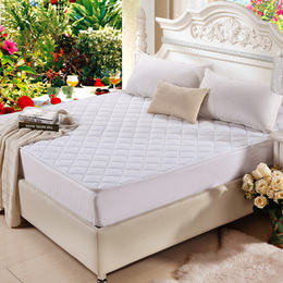 床笠纯棉 加厚夹棉纯色席梦思床垫保护套1.5/1.8米单件床罩床垫罩