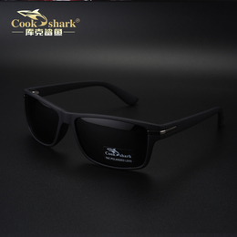 cookshark库克鲨鱼正品新款女士偏光太阳眼镜 时尚优雅大框墨镜