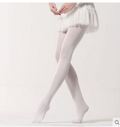 丝袜 芭蕾舞成人舞蹈袜白色天鹅绒连裤丝袜子男女通用袜子