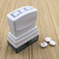 印章形切药器 环保塑胶切药盒 切药盒 切药器 掰药器
