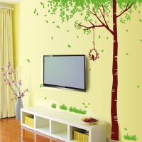 特价包邮 大型环保可移除立体感墙贴树 客厅电视墙卧室装饰壁画