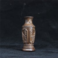 新品越南天然沉香木木雕手把件四季花瓶木质雕刻工艺品实木把玩