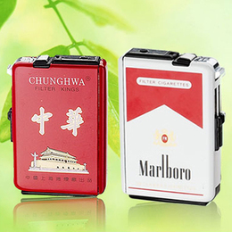 亿诺自动烟盒打火机(防风型)防风打火机/磨沙防风火焰