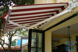 户外遮阳棚雨篷电动伸缩式店铺遮阳棚活动雨篷折叠豪华雨蓬广告蓬