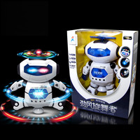 电动玩具动感劲风炫舞机器人 带灯光音乐360度旋转跳舞机器人