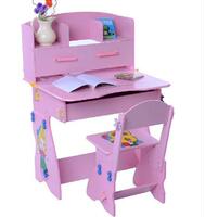 防近视矫正坐姿儿童学生木质制学习桌椅书写 可升降特价 粉色