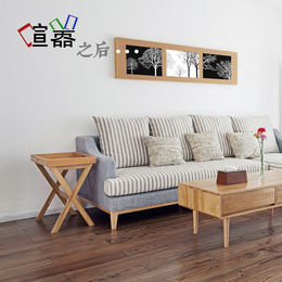日式实木边几角几白橡原木沙发边几北欧宜家简约现代家具小户型