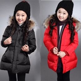 童装女童棉衣棉袄2015冬装新款韩版带帽羽绒棉服女大童中长款外套