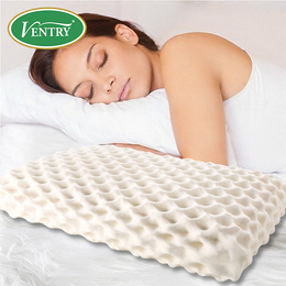 ventry泰国进口正品纯天然乳胶枕头大颗粒按摩枕头单人欧式面包枕