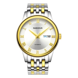 卡诗顿正品精钢双日历男士手表全自动机械表商务休闲男腕表手表男