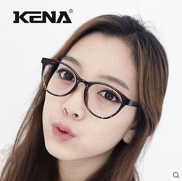 KENAtr90超轻全框眼镜架 豹纹复古配近视眼镜框女 时尚大框潮款